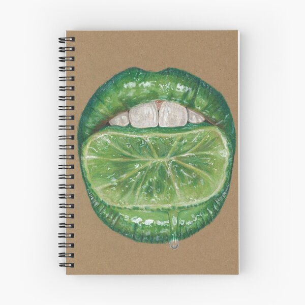 Item preview, Juicy Lime Glossy Lips Art designed and sold by thecraftywitchs.