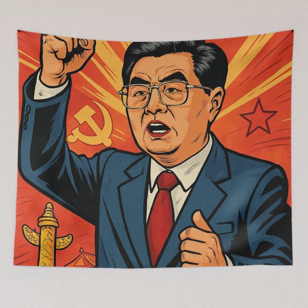 Item preview, Hu Jintao, leader  | Comics stylCartoone -  designed and sold by ComicsFactory.