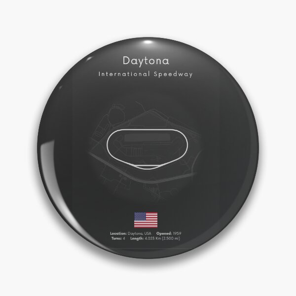 Item preview, Daytona Oval Race Track Map Poster Minimalist Wall Art designed and sold by shopcanva.