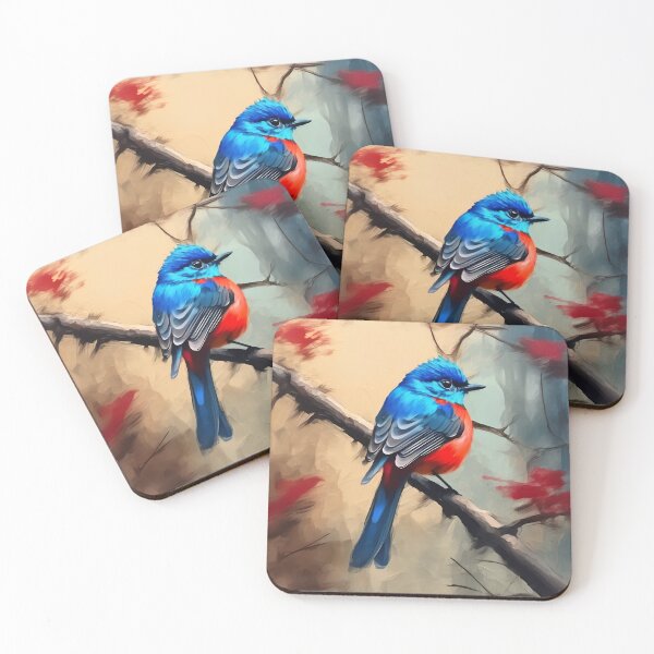 Item preview, Red Flanked Blue Tail designed and sold by Island Art Studios.