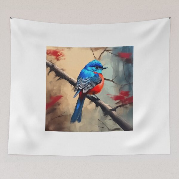 Item preview, Red Flanked Blue Tail designed and sold by Island Art Studios.