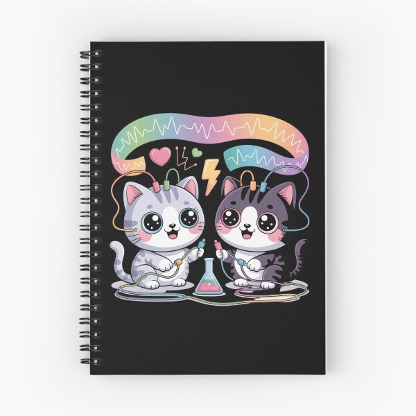 Item preview, Electrophysiology kawaii cat and medical art designed and sold by DamioPolArt.