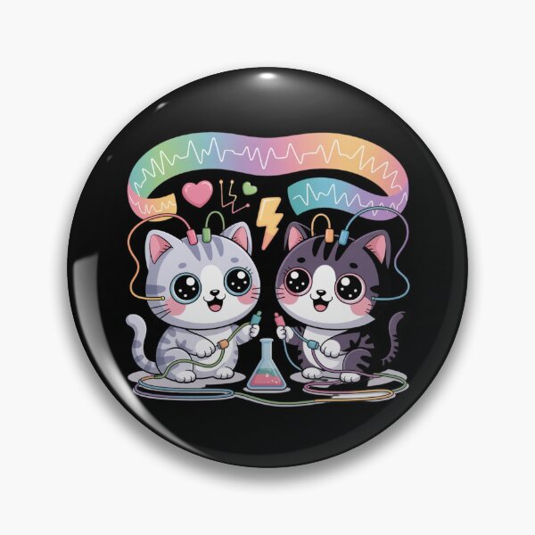 Item preview, Electrophysiology kawaii cat and medical art designed and sold by DamioPolArt.
