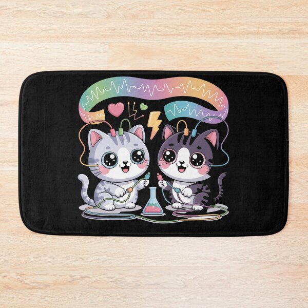 Item preview, Electrophysiology kawaii cat and medical art designed and sold by DamioPolArt.