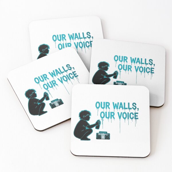Item preview, Our Walls Our Voice - Urban Street Art Stencil designed and sold by VoxPopuliStudio.