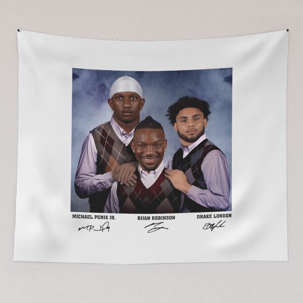 Item preview,  Bijan Robinson Michael Penix Jr Drake London Football designed and sold by YamilBramon.