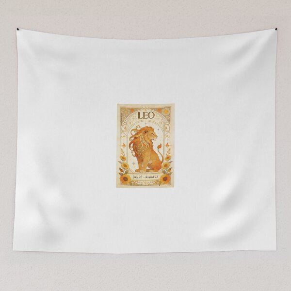 Item preview, Leo Zodiac Art Nouveau Poster designed and sold by apixelwall.