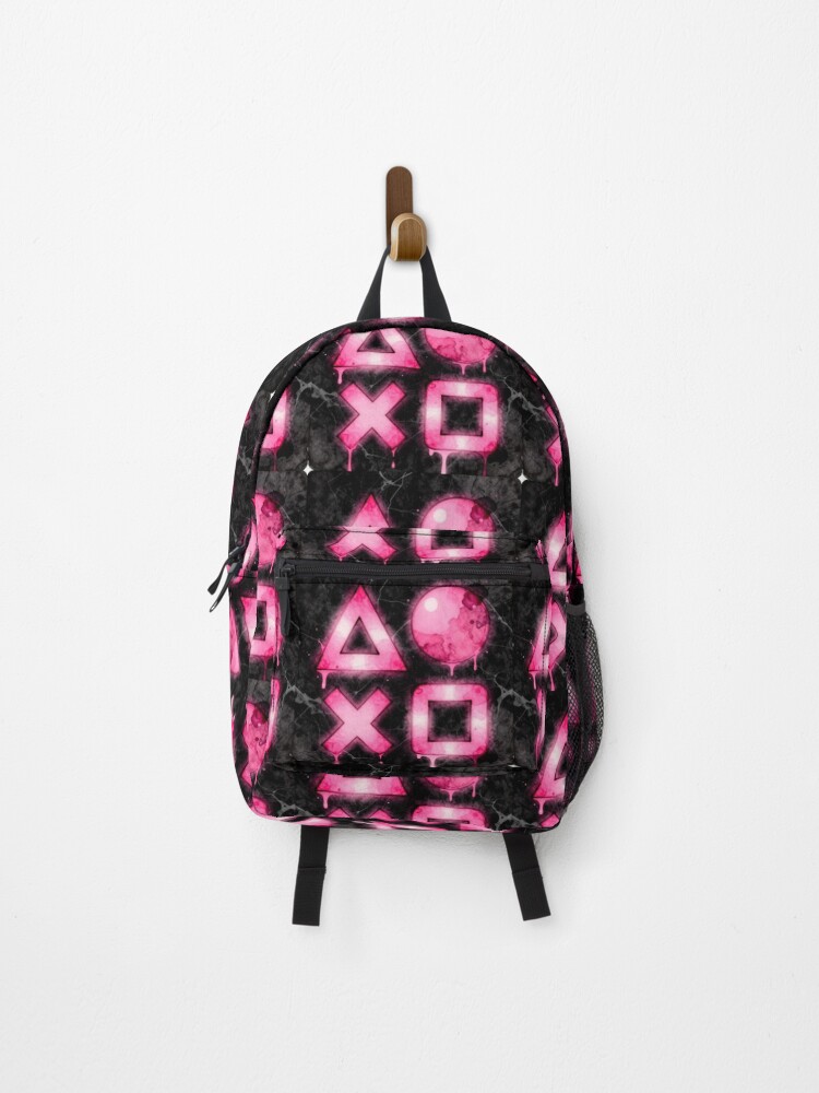 Thumbnail 1 of 3, Backpack, Game Controller Buttons In Pink designed and sold by VFWChuck.