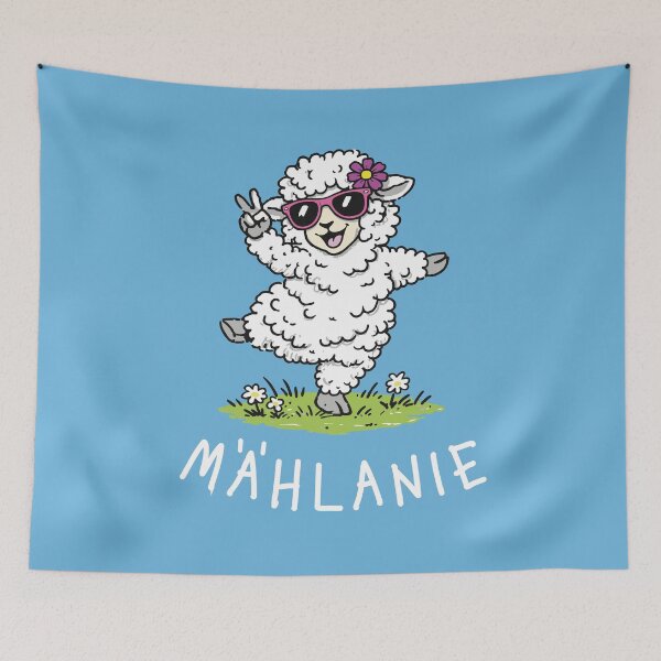 Item preview, Mählenie Comic Style Funny Sheep Wordplay designed and sold by CreareAT.
