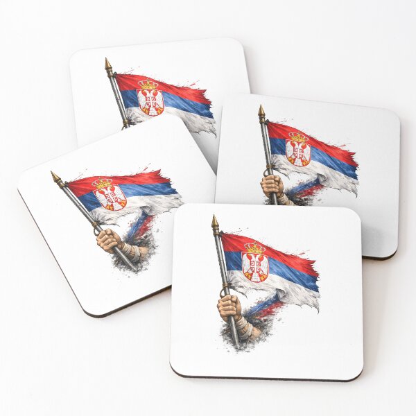 Item preview, Serbia Flag with Coat of Arms – Strength, Pride and Identity  designed and sold by ADVA.N.