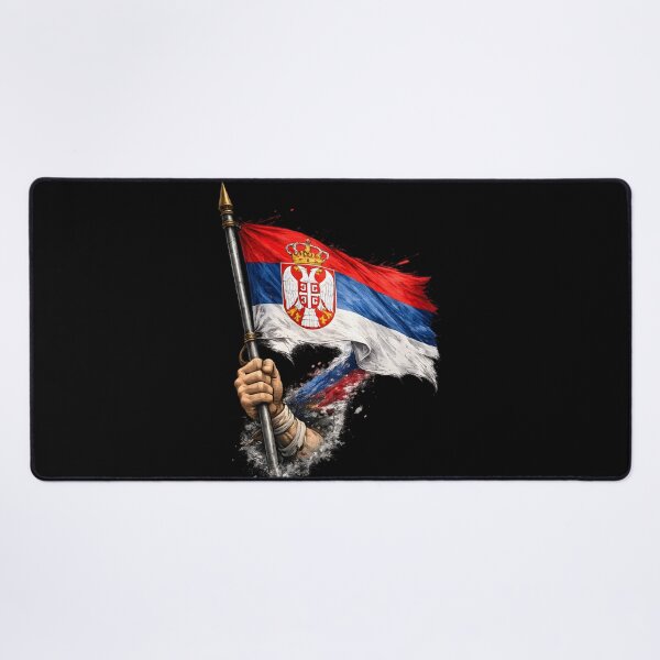 Item preview, Serbia Flag with Coat of Arms – Strength, Pride and Identity  designed and sold by ADVA.N.