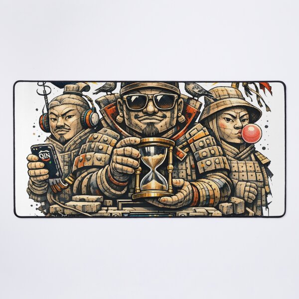 Item preview, Terracotta Army Still On Standby Urban Streetwear Art - Ancient China Qin Dynasty Warrior History Parody Pop Culture Typography Design - Retro Boombox Graffiti Style by Vivaan Studio designed and sold by Vivaan Studio.