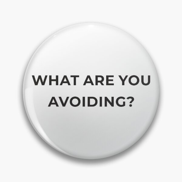 Item preview, What Are You Avoiding? – Minimal Reflective Statement designed and sold by Lumawear .