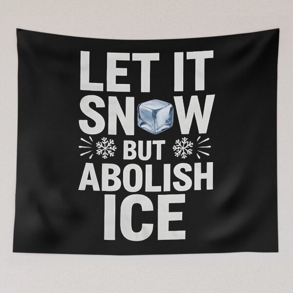 Item preview, ice out let it snow but abolish ice  designed and sold by Uglyandcute.