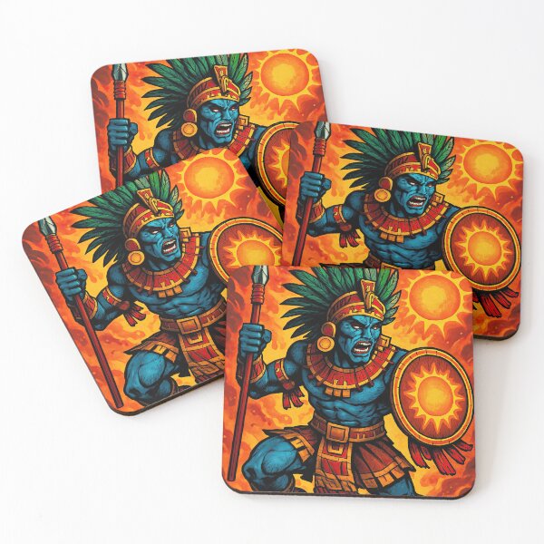 Item preview, Huitzilopochtli, Aztec god of the sun and war | Comics stylCartoone -  designed and sold by ComicsFactory.