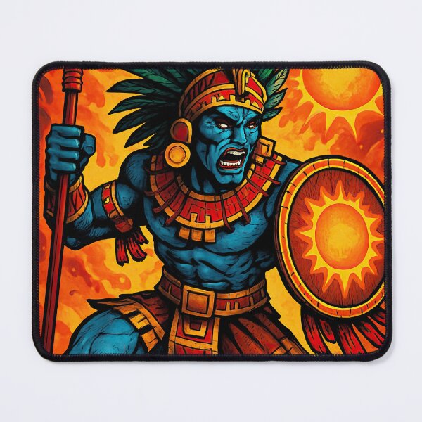 Item preview, Huitzilopochtli, Aztec god of the sun and war | Comics stylCartoone - designed and sold by ComicsFactory.