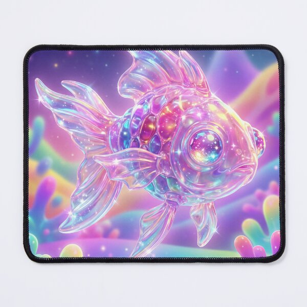 Item preview, Sparkling Crystal Fish in a Pastel Dreamscape designed and sold by maboroshilab.