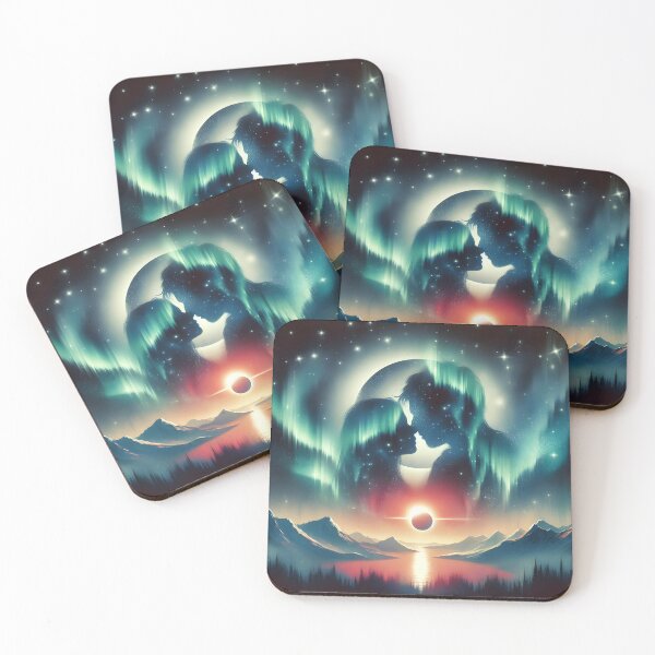 Item preview, Northern Lights and Couple, Ai Generated Art   designed and sold by ACC .