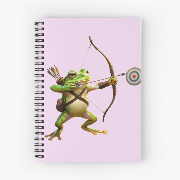 Item preview, Frog Archer – Whimsical Fantasy Archery Art designed and sold by zohocreations.