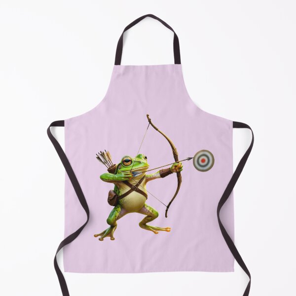 Item preview, Frog Archer – Whimsical Fantasy Archery Art designed and sold by zohocreations.