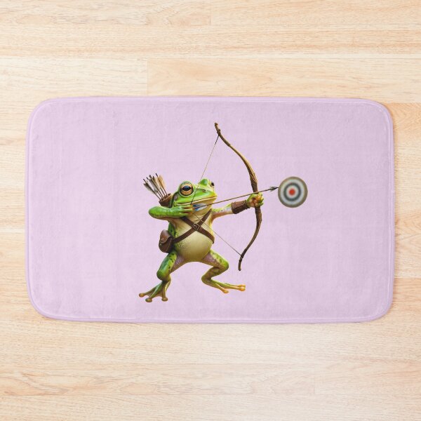 Item preview, Frog Archer – Whimsical Fantasy Archery Art designed and sold by zohocreations.
