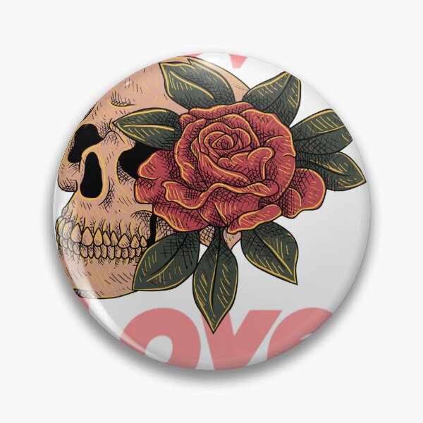Item preview, Love Skull and Rose - Edgy Vintage Streetwear designed and sold by LoraDesign98.