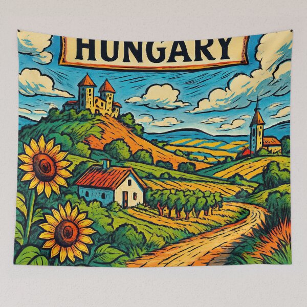 Item preview, Hungary landscape | Comics stylCartoone -  designed and sold by ComicsFactory.