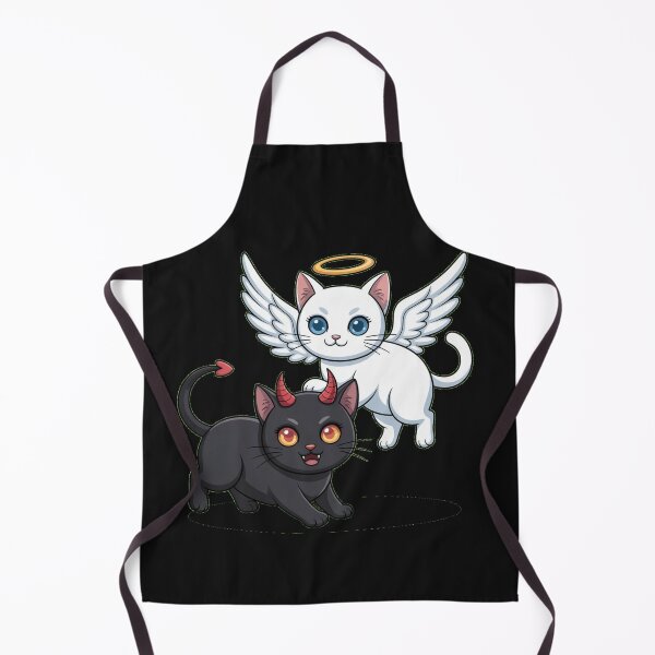 Item preview, Angel and Devil Cats – Cute Valentine’s Day Design for Cat Lovers | Sweet but Spicy Duo designed and sold by Versik-.
