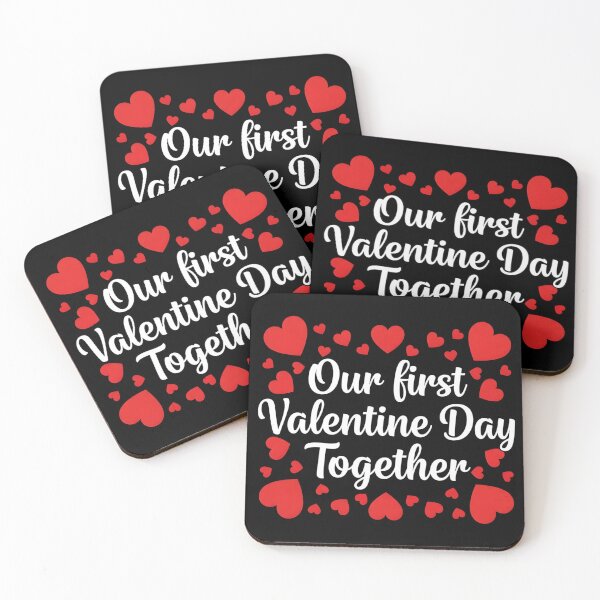 Item preview, Our First Valentine Day Together Couple Matching Heart Lover designed and sold by OlakunleOloroz.