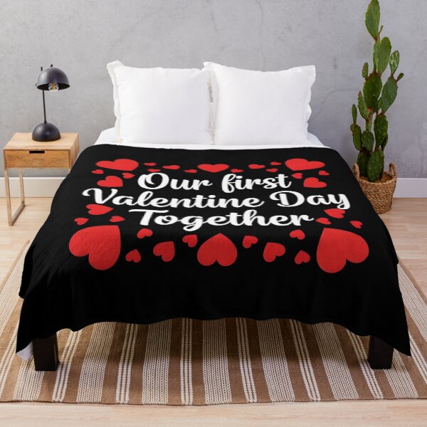 Item preview, Our First Valentine Day Together Couple Matching Heart Lover designed and sold by OlakunleOloroz.
