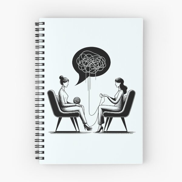 Item preview, Psychotherapy illustration, therapy session, modern art designed and sold by CreareAT.