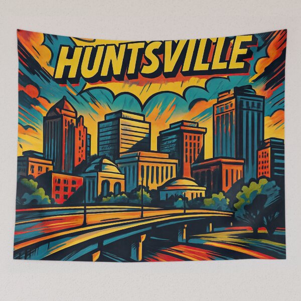 Item preview, Huntsville, city | Comics stylCartoone -  designed and sold by ComicsFactory.