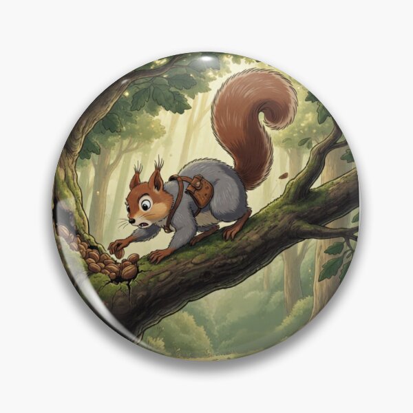 Item preview, Pip the Squirrel in the Canopy designed and sold by WForge - Where thread meets precision.