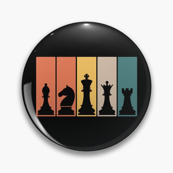 Item preview, Chess Piece Silhouettes on Color Blocks designed and sold by jkrphoto.
