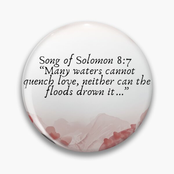 Item preview, Many waters can quench Love Bible verse design designed and sold by TheProverbsMom.
