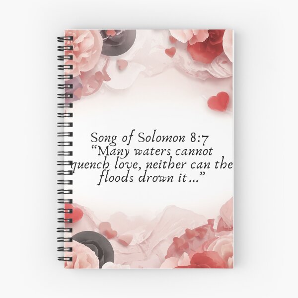 Item preview, Many waters can quench Love Bible verse design designed and sold by TheProverbsMom.