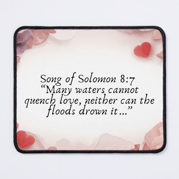 Item preview, Many waters can quench Love Bible verse design designed and sold by TheProverbsMom.