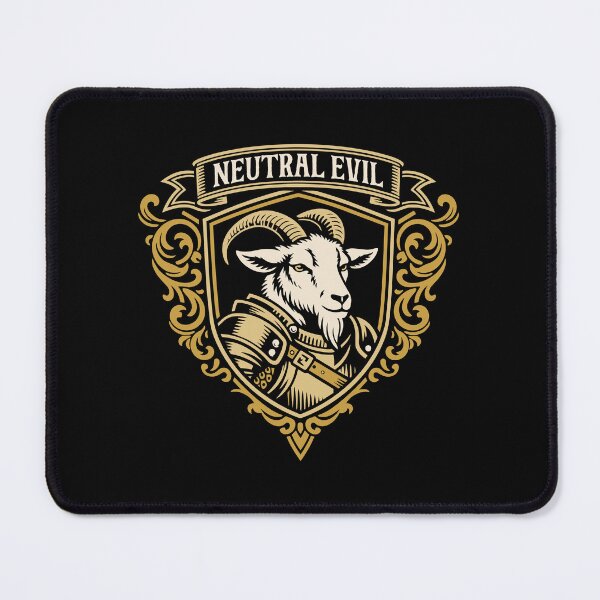 Item preview, Neutral Evil Goat Funny RPG Alignment designed and sold by pixeptional.