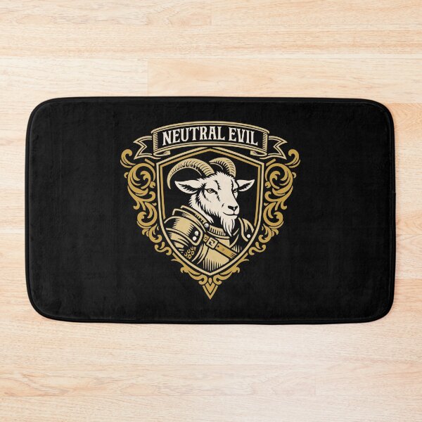 Item preview, Neutral Evil Goat Funny RPG Alignment designed and sold by pixeptional.