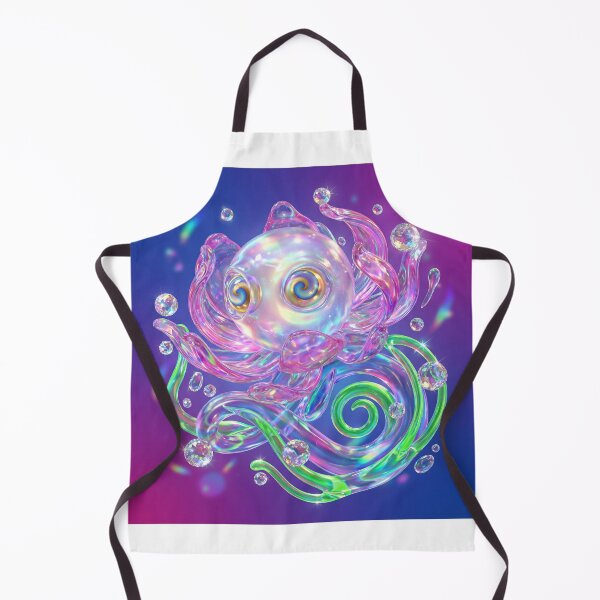 Item preview, Sparkling Iridescent Ocean Creature Art designed and sold by maboroshilab.