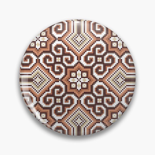 Item preview, Hmong embroidery textile digital art for brown design  designed and sold by Jassicaxyooj.