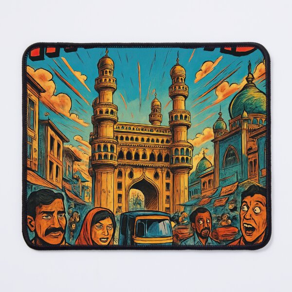 Item preview, Hyderabad, city | Comics stylCartoone - designed and sold by ComicsFactory.