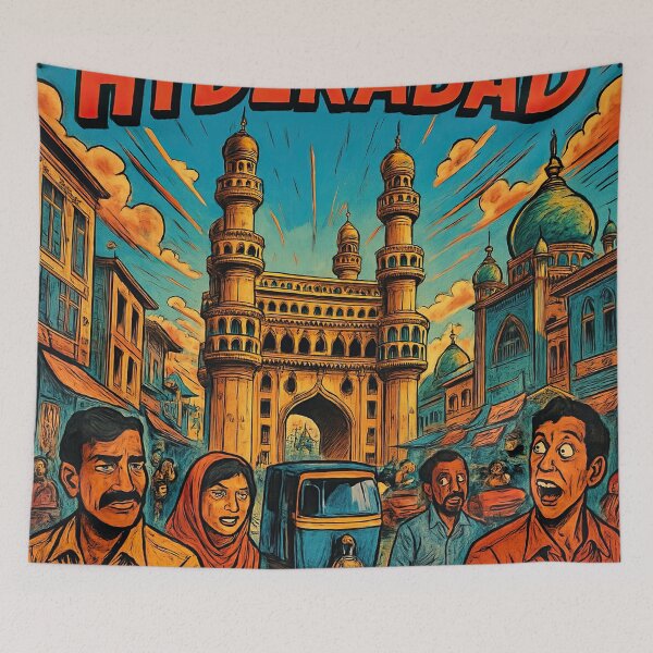 Item preview, Hyderabad, city  | Comics stylCartoone -  designed and sold by ComicsFactory.