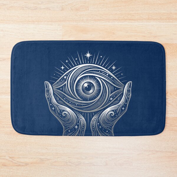 Item preview, Mystical Cosmic Eye in Hands - Divine Protection & Insight Engraving designed and sold by Ousuke ARTs.