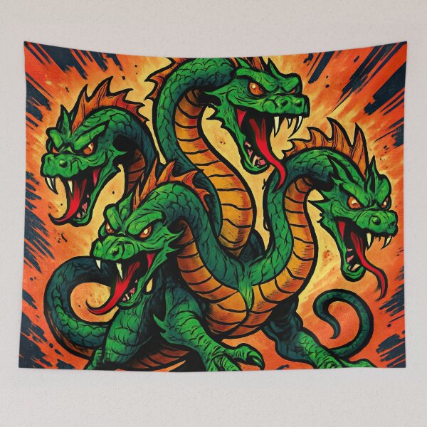 Item preview, Hydra, fantastic creature | Comics stylCartoone -  designed and sold by ComicsFactory.
