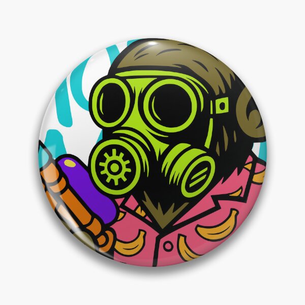 Item preview, MONKEY MARK – Gas Mask Ape designed and sold by DixTartare.