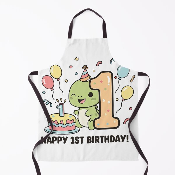 Item preview, Cute Dinosaur Happy 1st Birthday Party Design Baby Dino First Birthday Shirt Kids Birthday Gift designed and sold by MeeraArts&Crafts.