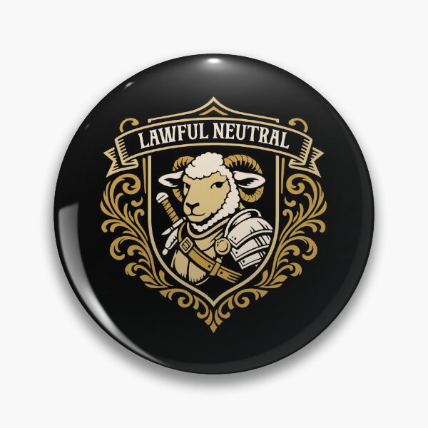 Item preview, Lawful Neutral Sheep Funny RPG Alignment designed and sold by pixeptional.