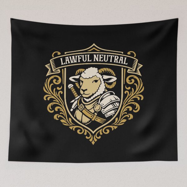Item preview, Lawful Neutral Sheep Funny RPG Alignment designed and sold by pixeptional.