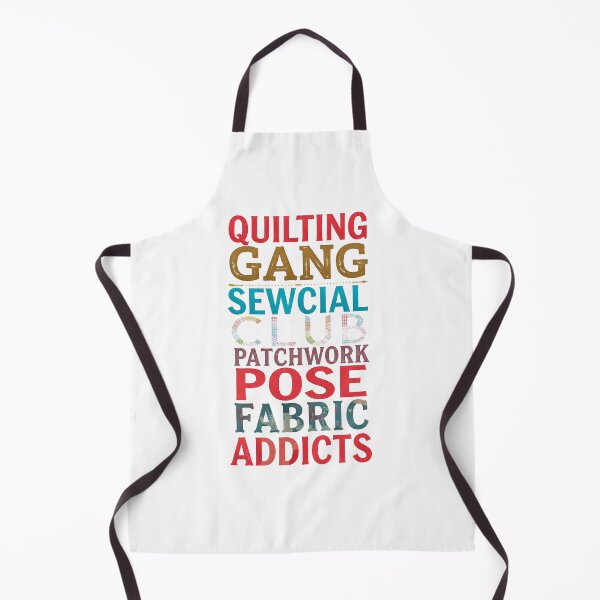 Item preview, Quilting Gang Typography Collage | Colorful Sewing Quotes designed and sold by Twenty2Creative.
